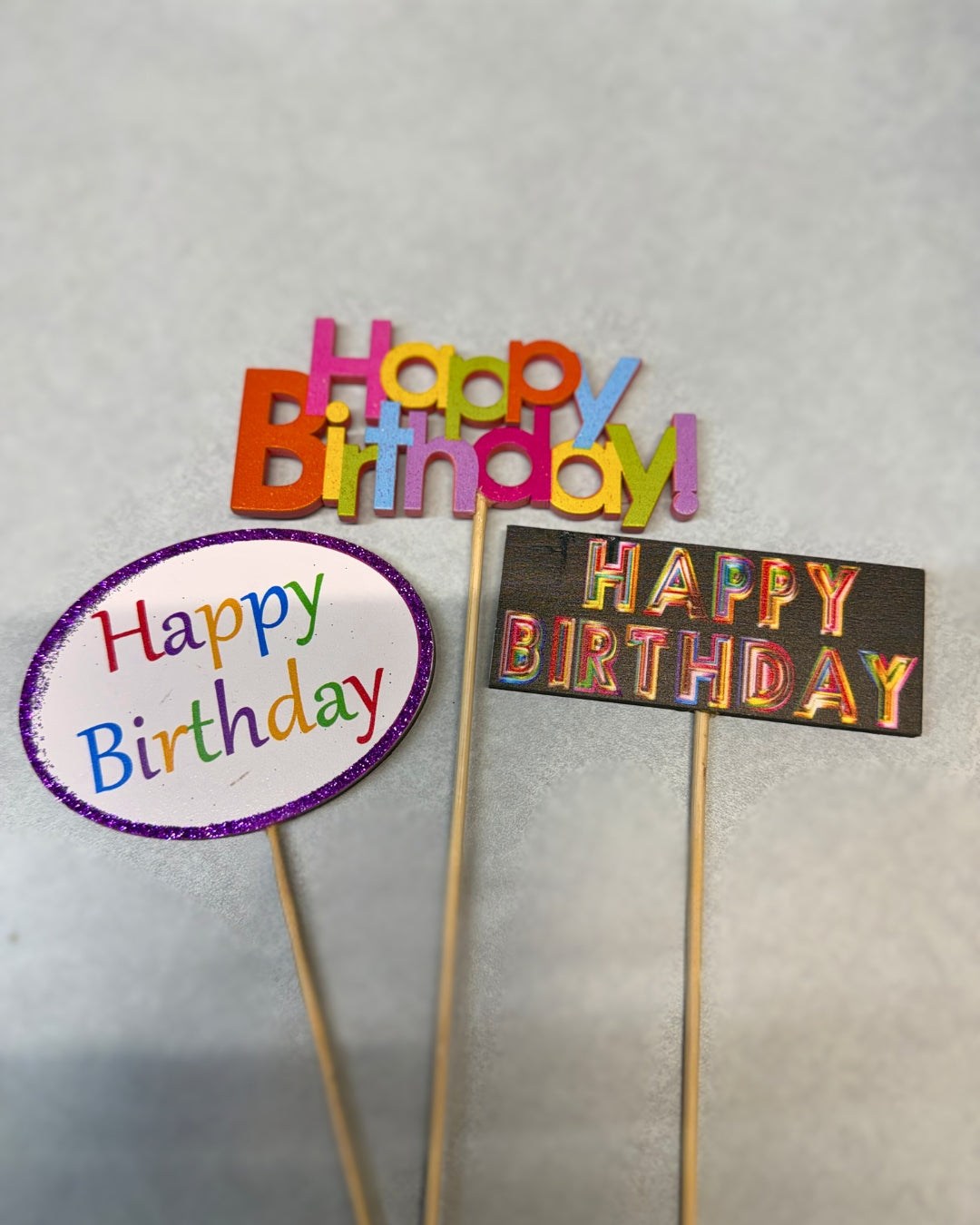 "Happy Birthday" signs